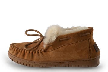 Warmbat Pantoffels in maat 39 Cognac, Overige kleuren, Verzenden, Zo goed als nieuw, Pantoffels of Sloffen