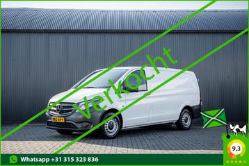Mercedes-Benz Vito L2H1 | Financial Lease voor 254 p/mnd, Stof, Gebruikt, Overige carrosserieën, Wit