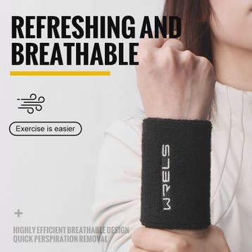 WRELS Sport Polsband - Zweetabsorberend Terry Cloth voor Fit, Verzenden, Nieuw