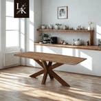 Landelijk Klassiek - Deens ovaal - eettafel Benløse - Teak, Nieuw, Overige vormen, Teakhout, Landelijk, klassiek, modern, vintage
