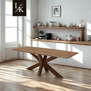 Deens ovale eettafel – massief teakhout – maatwerk mogelijk, Nieuw, Overige vormen, Teakhout, Landelijk, klassiek, modern, vintage