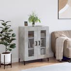 vidaXL Dressoir 69,5x34x90 cm bewerkt hout betongrijs, Verzenden, Nieuw, 50 tot 100 cm, 25 tot 50 cm