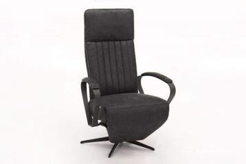 Relaxfauteuil Heukelum - relaxfauteuils - Antraciet, Nieuw, Stof