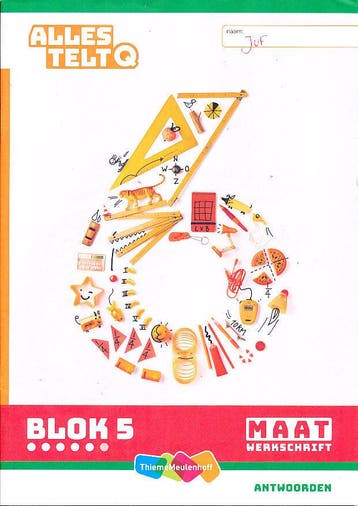 Alles Telt Q Antwoorden Werkschrift Maat blok 5 groep 6, Verzenden, Nieuw