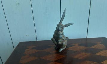 P. Chenet - Beeld, Groot Konijn - 22.5 cm - Brons