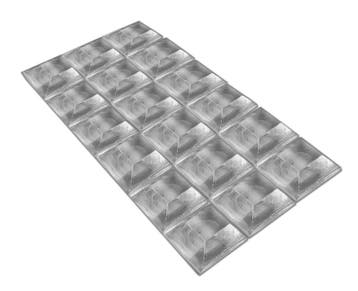 Set van 54 zelfklevende stootdopjes (type 4, 20x20 mm, trap, Ophalen of Verzenden, Nieuw