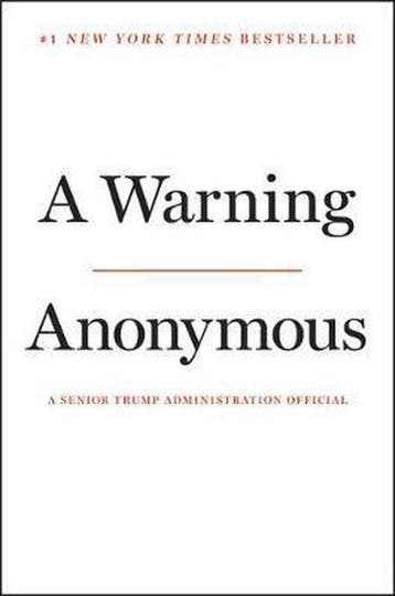 A Warning - Anonymous 9781538718469, Boeken, Verzenden, Gelezen, Anonymous