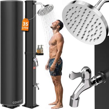 Solar douche zwart 35L (Voor in Huis), Verzenden, Nieuw