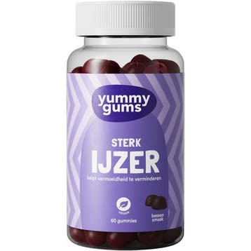 Yummygums  IJzer Sterk Gummies  60 Gummies, Verzenden, Nieuw