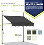 Klemluifel - Balkon luifel - Verticale luifel - 300 cm - Ant, Verzenden, Zo goed als nieuw