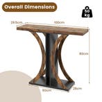 LIVSK Industriële Salontafel - Rechthoekige Haltafel - Geome, Verzenden