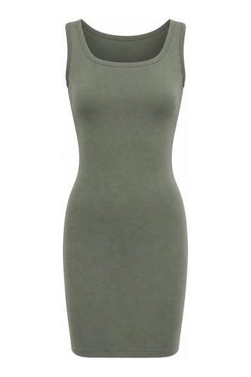 Organic Basics Jurk in maat M Groen, Organic Basics, Verzenden, Zo goed als nieuw, Groen