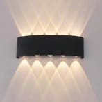 UniLights Waterdichte LED Wandlamp - Tuin Buitenlamp Zwart, Verzenden, Nieuw, Kunststof