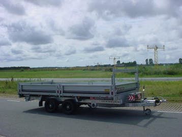 Zeer nette Brian James CargoTipper2 afm. 400x200cm 3500kg, Auto diversen, Ophalen, Gebruikt