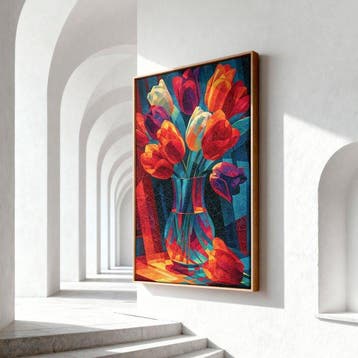 Iconica - Cubist Tulips - unique 1/1 XXL (150 x 100 cm)