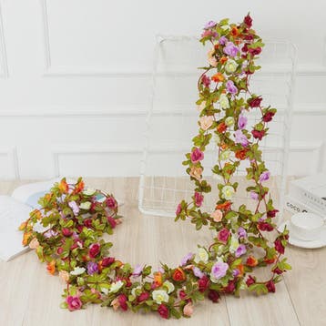 250cm Kunst Rozen Slier - Decoratieve Nepbloemen voor Bruilo, Verzenden, Nieuw