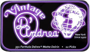DAndrea - Delrex - Plectrum - Blikje met plectrums 0.50 mm, Muziek en Instrumenten, Instrumenten | Toebehoren, Ophalen of Verzenden