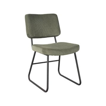 Stoel Noah | Forest | Ribcord | Zwart Metalen Frame | 2, Verzenden, Nieuw in verpakking