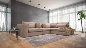 Hoekbank Blaricum - hoekbanken - Taupe, Nieuw, 150 cm of meer, Stof, 250 tot 300 cm