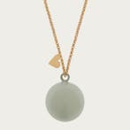 Proud MaMa Zwangerschapsketting Babybel Feline grijs mint, Verzenden, Nieuw