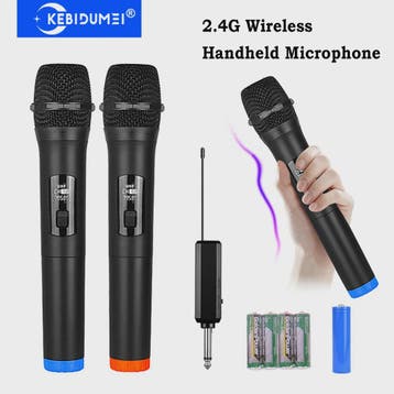 Draadloze Microfoon Set 2.4G - 2 Kanaals Handheld Microfoons, Verzenden, Nieuw
