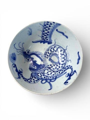 Important Bol au Dragon - Marque Chenghua – Chine – Dynastie, Antiek en Kunst
