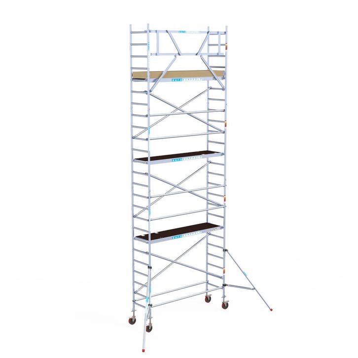 Euroscaffold basic rolsteiger 75 x 8,2m werkhoogte, Doe-het-zelf en Verbouw, Steigers, Rolsteiger of Kamersteiger, Nieuw, 5 meter of hoger
