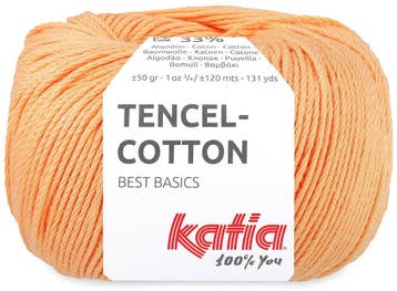 Katia Tencel-Cotton - 37 zalm - Lyocell/Katoen Garen, Hobby en Vrije tijd, Breien en Haken, Ophalen of Verzenden, Nieuw