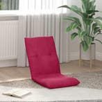 vidaXL Verstelbare vlo stoelen Wijnrood Fluweel, Verzenden, Nieuw, Rood
