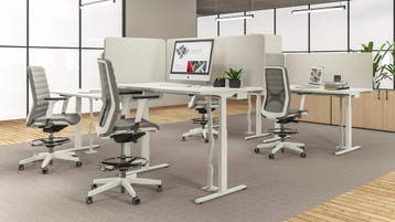 B-Active zit/sta bureau | 160 x 80cm | Houtgroep 1, Nieuw