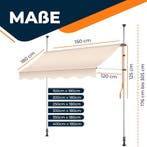 Klemluifel - Balkon luifel - Verticale luifel - 400 cm - Bei, Verzenden, Zo goed als nieuw