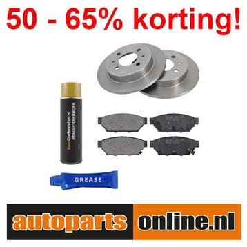 Remschijven + Remblokken Mitsubishi Lancer achterzijde, Verzenden, Nieuw, Mitsubishi