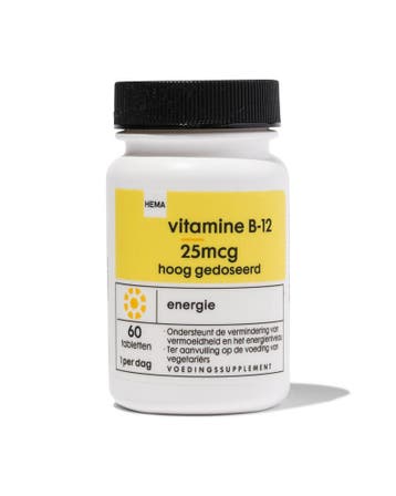 HEMA Vitamine B-12 25mcg - 60 stuks 3=50% / 2=30%, Verzenden, Nieuw