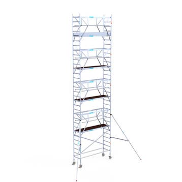 Rolsteiger Professional 75x250 10,2m werkhoogte vrijstaand, Doe-het-zelf en Verbouw, Steigers, Verzenden, Nieuw, Rolsteiger of Kamersteiger