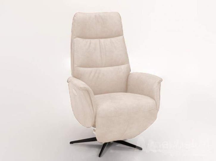 Relaxfauteuil Heino - relaxfauteuils - Wit, Huis en Inrichting, Stoelen, Wit, Nieuw, Leer