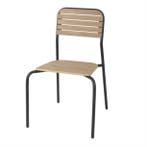 Santorini tuinstoelen met houteffect | (4 stuks), Verzenden, Nieuw in verpakking