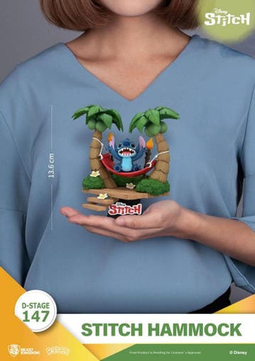 Beast Kingdom Disney Lilo & Stitch Stitch Hammock D-Stage PV, Antiek en Kunst, Ophalen of Verzenden