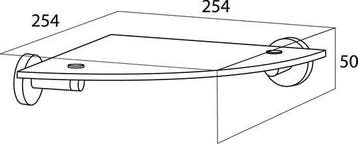 Tiger Boston - Hoekplank 25 cm - Zonder boren - Planchet, Verzenden, Nieuw