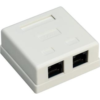 RJ45 wandcontactdoos | UTP, Computers en Software, Pc- en Netwerkkabels, Nieuw, Verzenden