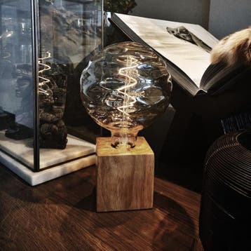 Calex LED Filament Lamp Bilbao XXL Titanium Ø150 mm E27 4W, Ophalen of Verzenden, Nieuw