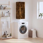 vidaXL Bovenkast 34,5x34x90 cm gerookt eikenkleurig, Minder dan 50 cm, Verzenden, Nieuw, Minder dan 100 cm