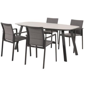 Manolo Cortina dining tuinset 180x95xH75 cm 5 delig, Ophalen of Verzenden, Nieuw
