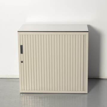 Aspa roldeurkast, lichtgrijs, 74 x 80 cm, incl. 1 legbord, Huis en Inrichting, Kasten | Roldeurkasten en Archiefkasten, Ophalen of Verzenden