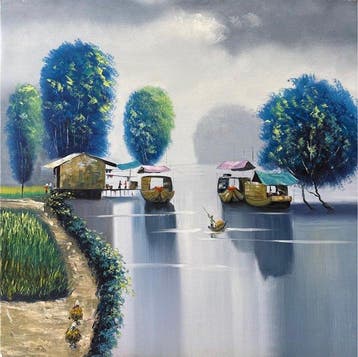 Nguyen Robert (1958) - Douceur Fluviale au Vietnam 80 80