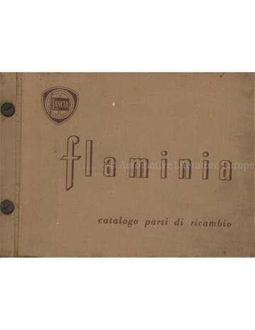 1959 LANCIA FLAMINIA ONDERDELENHANDBOEK