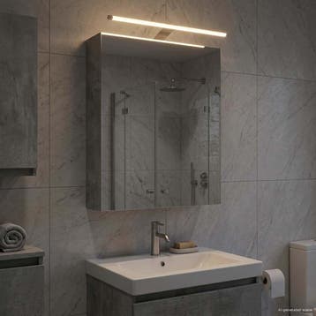 vidaXL Badkamer spiegelkast Beton Grijs 50 x 14,5 x 70 cm, Verzenden, Nieuw