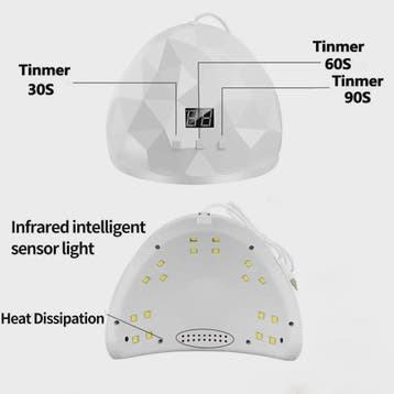 Professionele UV/LED Nageldroger Lamp voor Gel Polish - Snel, Verzenden, Nieuw