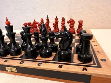 Schaakspel - USSR/Collectible chess/1973/Rare! - Hout