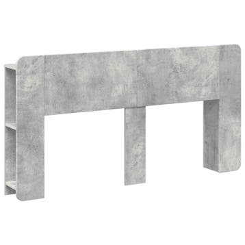 vidaXL Hoofdeinde kas met opslag Betongrijs Bewerkt hout, Verzenden, Nieuw, Grijs, Hout