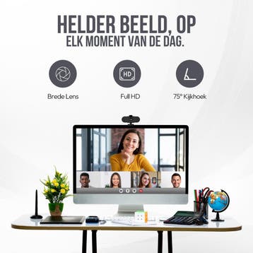 Smartify Webcam HD Pro Webcam - Full HD 1080P - Ingebouwde, Ophalen of Verzenden, Zo goed als nieuw